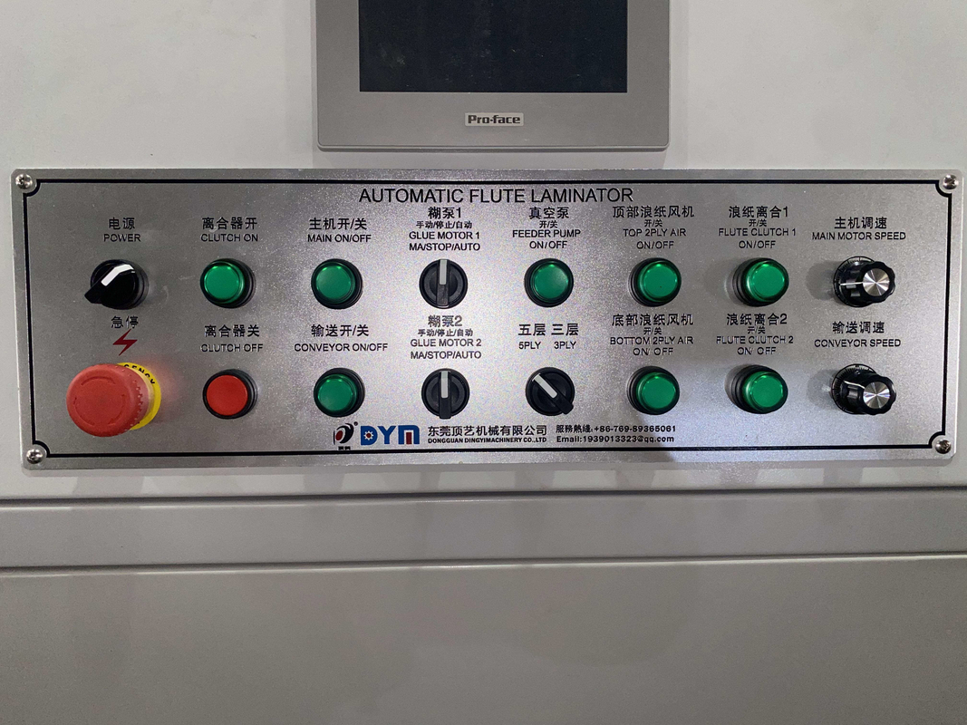 450 * 450mm Çift Duvar 5 Kat Flüt Laminasyon Oluklu Laminasyon Makinesi
