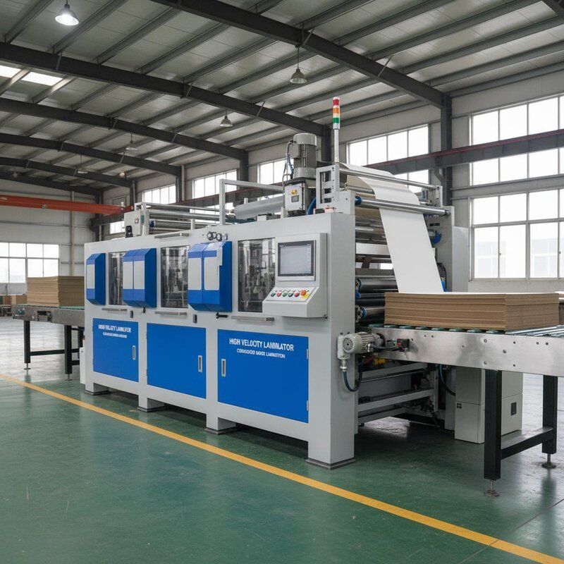 Oluklu Mukavva Laminasyon Süreçleri İçin Yüksek Hızlı Oluklu Laminasyon Makinesi Kağıt Membran Malzeme Ekipmanı